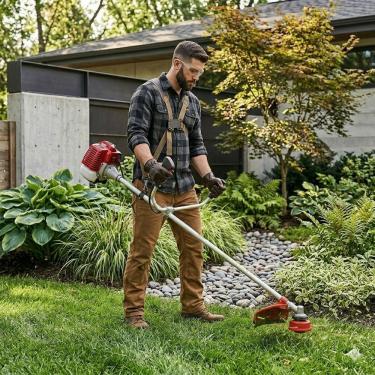 Imagem de Roçadeira Profissional Cortador de Grama e Jardinagem Toyama RT52L B Motor 2 Tempos 52cc 2HP Ideal para Chacaras