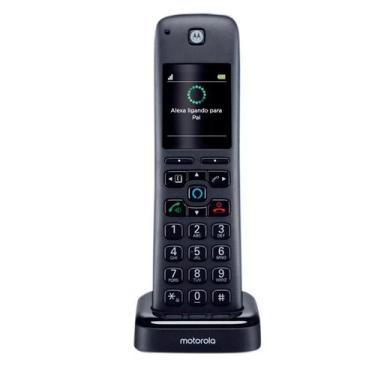 Imagem de Telefone sem Fio Inteligente Motorola com Alexa AXH01 Preto