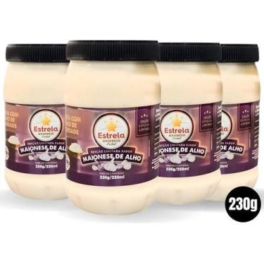 Imagem de Kit Maionese Estrela Edição Limitada Alho 230g 4 Unidades