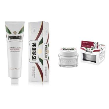 Imagem de Creme de Barbear Proraso Sensitive Aveia e Chá Verde