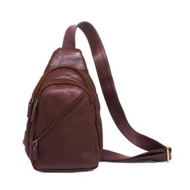 Imagem de Bolsa Pochete Transversal Masculina de Couro Jacques - Relicário, Pinh