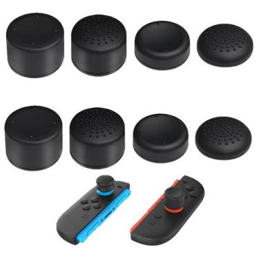 Imagem de 8 Grips Silicone Para Nintendo Switch 2 Joy-con Thumbsticks Caps - Top