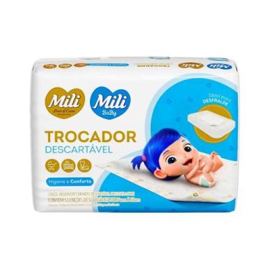 Imagem de Trocador Absorvente Infantil Mili c/ 5 unidades
