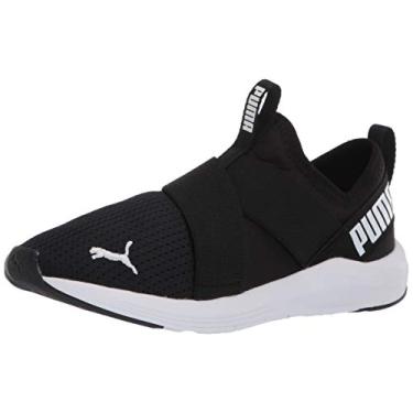 Imagem de PUMA Tênis feminino Prowl sem cadarço Shine WN's Cross Trainer, 0, Preto/branco, 38