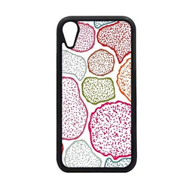 Imagem de Estrutura de células de microscópio coloridas biológica para iPhone XR capa para proteção de telefone Apple