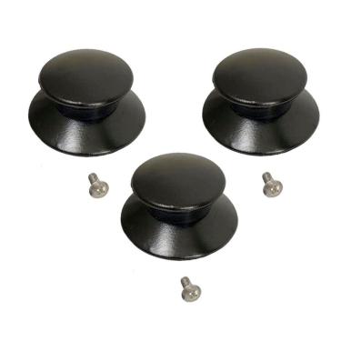 Imagem de Kit 3 Pegador Puxador Panela Tampa Vidro e Ferro e Parafuso