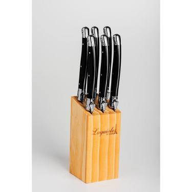 Imagem de Conjunto De 6 Facas Laguiole La Tour Luxo - Preto