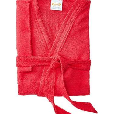 Imagem de Roupao Felpudo Adulto Curto Havai Tamanho M Vermelho