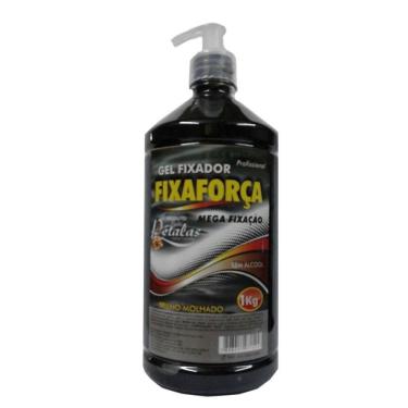 Imagem de Gel Capilar FixaForça Pétalas Preto 1Kg