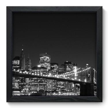 Imagem de Quadro Decorativo - New York - 33cm x 33cm - 044qnmbp