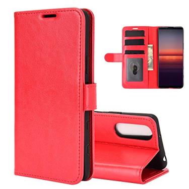 Imagem de YUNCHAO Caixa de telefone Para Sony Xperia 5 II R64 Textura Single Horizontal Flip Caixa Protetora Com Holder & Cartão Slots & Carteira & Follow Frame capa para celular