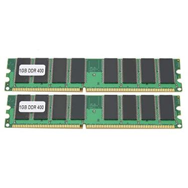 Imagem de Módulo de memória DDR, 2 peças 1GB 400MHz PC-3200 184pin Ram módulo de memória de computador para desktop, totalmente compatível com AMD/para