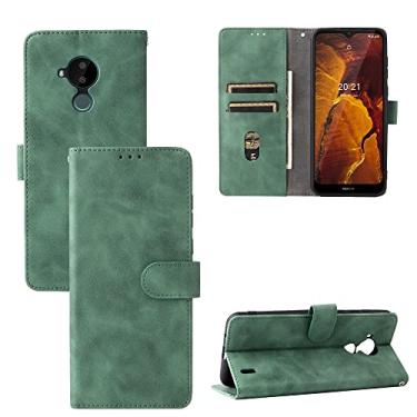 Imagem de YUNCHAO Caixa de telefone Para Nokia C30 Solid Color Skin Feel Five -Buckle Horizontal Flip Bezer capa para celular