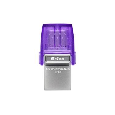 Imagem de Pen Drive Kingston DataTraveler MicroDuo 64GB USB 3.2 (Tipo C e Tipo A)