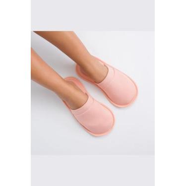 Imagem de Chinelo (Pantufa) Fechado Cor Rose - G - Anna Kock