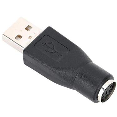 Imagem de ASHATA PS-2 para USB, 5 peças USB macho para PS/2 fêmea conversor adaptador para mouse com interface PS/2, adaptador conversor PS/2 macho pequeno e portátil