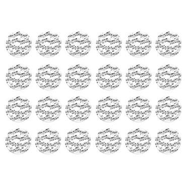 Imagem de Beistle Placas de notas musicais 24 peças, 9", branco/preto