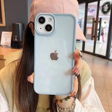 Imagem de Capa transparente à prova de choque para iPhone 13 12 Mini 11 Pro XR X XS Max 8 7 Plus SE 2020 Capa de acrílico macio transparente, azul Sierra, para iPhone 11 Pro