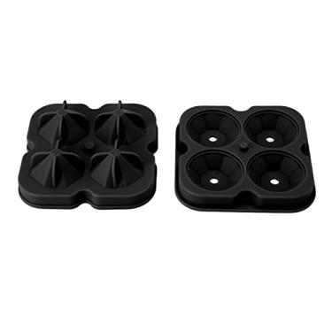 Imagem de Bandeja de cubos de gelo de diamante, bandejas de cubos de gelo seguras e ecológicas delicadas para refrigeradores para chocolate