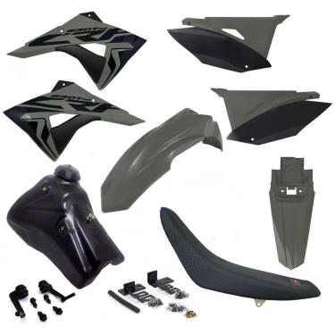 Imagem de Kit Plástico Biker Next Completo Crf 230 Adaptável Xr 200 Xr 250