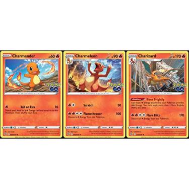 Imagem de Charizard 010/078 - Pokemon Go - Foil - Evolution Card Lot - Charmeleon Charmander