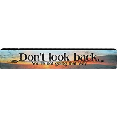 Imagem de Spoontiques 21992 Long Wood Sign, Don't Look Back