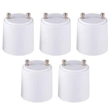 Imagem de Adaptador de lâmpada padrão Adamax GU24 para E26, pacote com 5, A2426E-5, branco