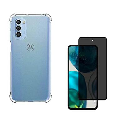 Imagem de KIT Motorola Moto G52 Película privacidade + Capa Anti impacto (Tela 6.6), Fácil Aplicação e Maior Proteção (C7COMPANY)
