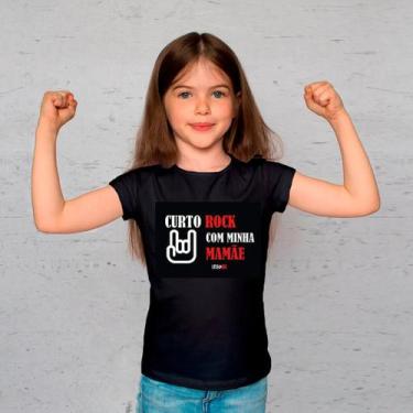 Imagem de Camiseta Infantil Curto Rock Com A Mamãe - Little Rock