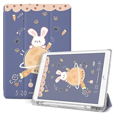 Imagem de CUTTIZ Capa para tablet de silicone macio compatível com iPad Air 1 2 3 4 5 6 iPad Mini 4 5 6 iPad 8 10,2 polegadas com slot para caneta Slim Ultra Leve Proteção total (P05, iPad Air3 10,5 polegadas)