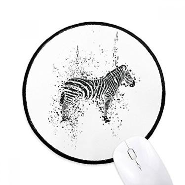 Imagem de Tapete de mouse mexicano Pinto simples preto e branco para computador