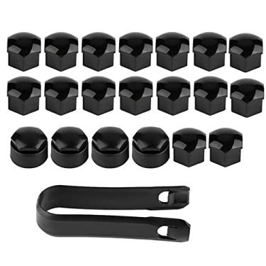 Imagem de 20pcs 17mm Tampas de porca de roda de pl¨¢stico para carro,capas de porca de roda, tampas universais de porca de roda de carro(Nero), Removedor de nozes Removedor de tampa de porca removedor de c