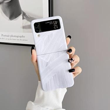 Imagem de Capa de celular para PC rígida branca para Samsung Galaxy Z Flip 3 4 5G Ultralight Slim Protection capa de celular para Galaxy Z Flip34, branco, para Samsung Z flip4