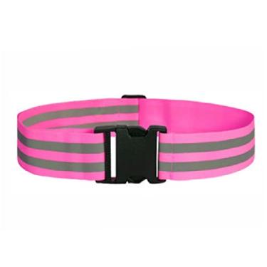 Imagem de Cinto refletivo 2 peças PT cinto refletivo equipamento de corrida para homens e mulheres faixa elástica refletiva perfeita para corrida, ciclismo, caminhada, maratona, rosa, 5 cm