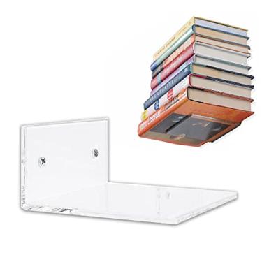 Imagem de Suporte de Livros Invisível Bibliocanto Parede Estante Nicho Decortivo (1)