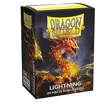 Imagem de Dragon Shield Standard Size Card Sleeves – Matte Dual Lightning 100CT – MTG Card Sleeves are Smooth & Tough – Compatible with Pokemon, Yugioh, & Magic The Gathering Card Sleeves