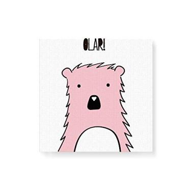 Imagem de Arte Maníacos Quadro Decorativo em Tela Canvas Urso Olar - 50x50cm