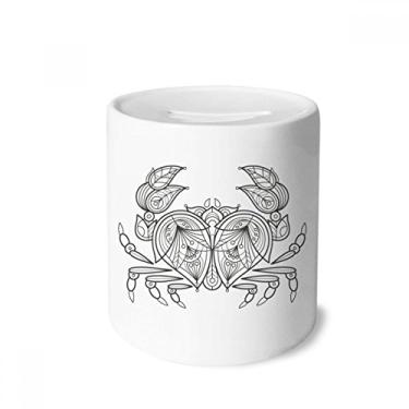 Imagem de DIYthinker Ocean Paint Run Red Line caixa de dinheiro caixa de cerâmica porta-moedas presente de cofrinho