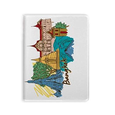 Imagem de Thailand Bangkok Caderno em aquarela capa de goma Diário capa macia