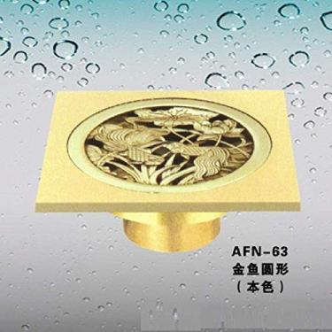 Imagem de Dreno de piso do banheiro Tampa do ralo do piso Cor natural Hi Word redondo Ralo duplo