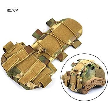 Imagem de bolsa tática de contrapeso de capacete, capa de capacete tática multiuso bolsa traseira removível bolsa de contrapeso de contrapeso de contrapeso de capacete tático airsoft bolsa de contrapeso (green5)