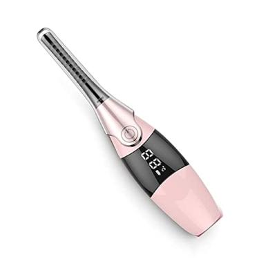 Imagem de Modelador de cílios elétrico modelador de cílios aquecido mini USB recarregável clipe de ondulação de cílios aquecimento natural maquiagem de longa duração, rosa