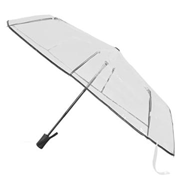 Imagem de Guarda-chuva Infantil,Guarda-chuva Portátil Infantil Dome Brolly, Guarda-chuva De Chuva à Prova De Vento, Guarda-chuva Dobrável Para Meninos E Meninas Com Padrões De Animais Adoráveis e Borda Refle