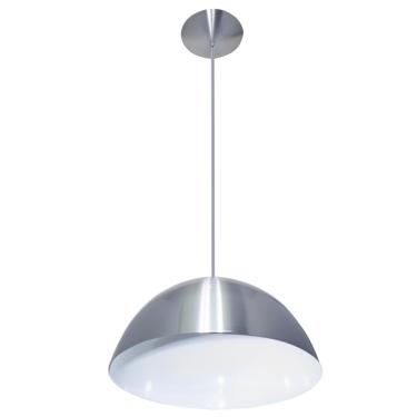 Imagem de Pendente Meia Bola 40cm Metal Escovado Stilo Lustres
