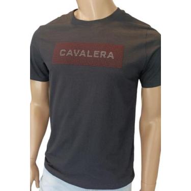 Imagem de Camiseta Preta Com Estampa Emborrachada - 01242285 - Cavalera