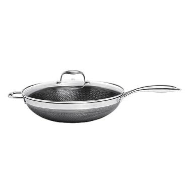 Imagem de Panela Wok Oxford Inox Corpo Triplo Cookingpro 34cm