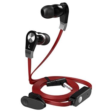 Imagem de JM02 Alto-falante de fone de ouvido estéreo com fio com fones de ouvido intra-auriculares de fábrica de smartphone(preto)