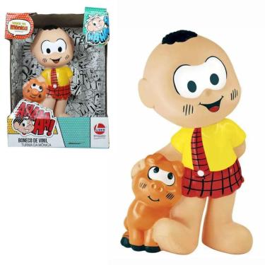 Imagem de Turma da Mônica Boneco Cascão em Vinil Brinquedo Infantil Lider