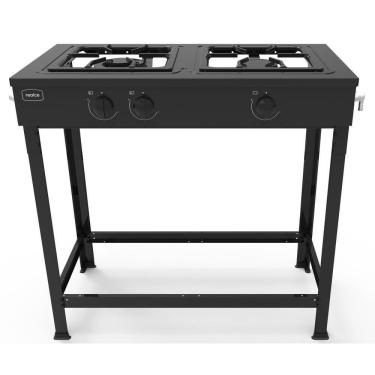 Imagem de Fogão Industrial 2 Bocas Baixa Pressão Sem Forno Realce Cr219 Preto Preto N/a