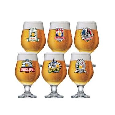 Imagem de Conjunto de Taças para Cerveja Ruvolo Beer Master 380 ml – 6 Peças